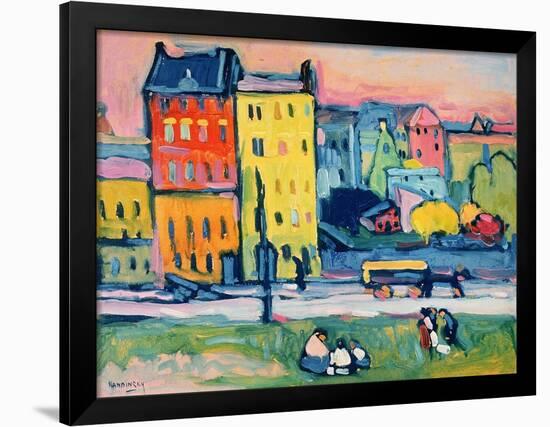 Houses in Munich, 1908-Wassily Kandinsky-Framed Giclee Print