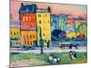 Houses in Munich, 1908-Wassily Kandinsky-Mounted Giclee Print