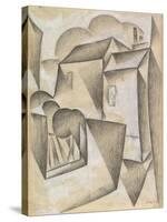 Houses in Paris, Place Ravignan, 1911-Juan Gris-Stretched Canvas