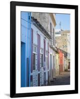 Houses in Plato. The capital Praia on the Ilha de Santiago, Cape Verde.-Martin Zwick-Framed Photographic Print