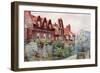 Houses in Silver Street from All Saints Churchyard-John Atlantic Stephenson-Framed Giclee Print