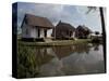 Houses in the Bayou Country of Louisiana-null-Stretched Canvas