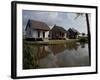 Houses in the Bayou Country of Louisiana-null-Framed Photographic Print