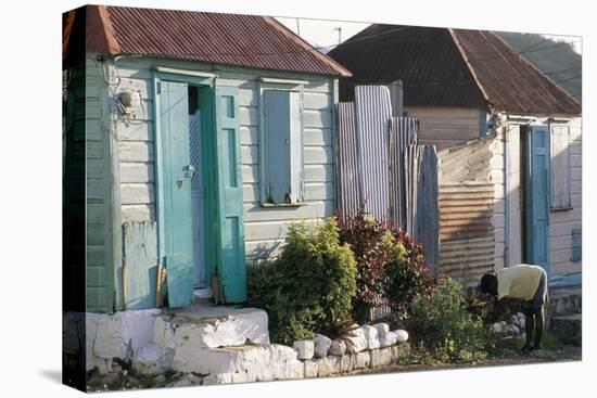 Houses in the Old Colonial Quarter, St. John's, Antigua, Leeward Islands-Bruno Barbier-Stretched Canvas