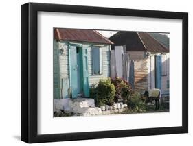 Houses in the Old Colonial Quarter, St. John's, Antigua, Leeward Islands-Bruno Barbier-Framed Photographic Print