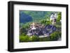 Houses in the old town, Jajce, Bosnia.-Keren Su-Framed Photographic Print