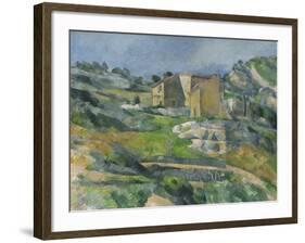 Houses in the Provence: the Riaux Valley Near L'Estaque, C.1833-Paul Cézanne-Framed Giclee Print