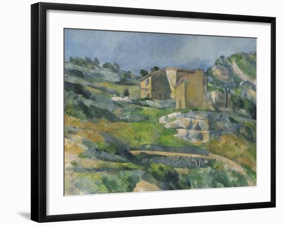 Houses in the Provence: the Riaux Valley Near L'Estaque, C.1833-Paul Cézanne-Framed Giclee Print