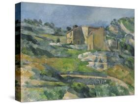 Houses in the Provence: the Riaux Valley Near L'Estaque, C.1833-Paul Cézanne-Stretched Canvas