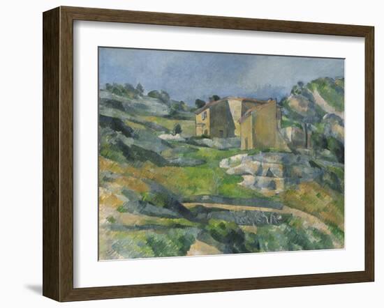 Houses in the Provence: the Riaux Valley Near L'Estaque, C.1833-Paul Cézanne-Framed Giclee Print