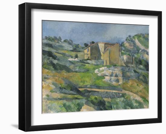 Houses in the Provence: the Riaux Valley Near L'Estaque, C.1833-Paul Cézanne-Framed Giclee Print