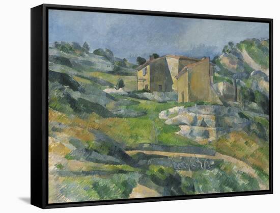 Houses in the Provence: the Riaux Valley Near L'Estaque, C.1833-Paul Cézanne-Framed Stretched Canvas