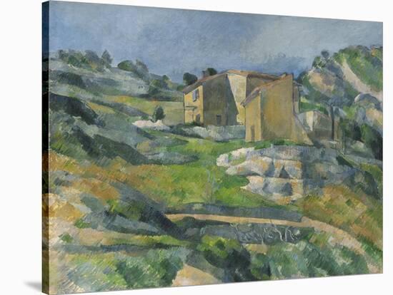 Houses in the Provence: the Riaux Valley Near L'Estaque, C.1833-Paul Cézanne-Stretched Canvas