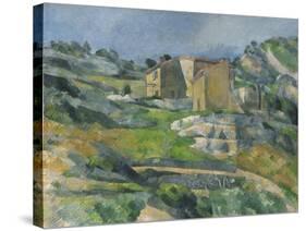 Houses in the Provence: the Riaux Valley Near L'Estaque, C.1833-Paul Cézanne-Stretched Canvas