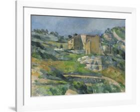 Houses in the Provence: the Riaux Valley Near L'Estaque, C.1833-Paul Cézanne-Framed Giclee Print