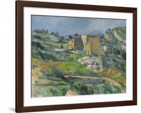 Houses in the Provence: the Riaux Valley Near L'Estaque, C.1833-Paul Cézanne-Framed Giclee Print