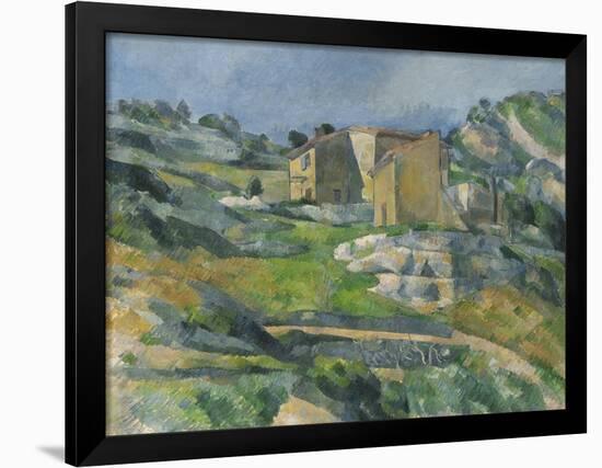 Houses in the Provence: the Riaux Valley Near L'Estaque, C.1833-Paul Cézanne-Framed Giclee Print