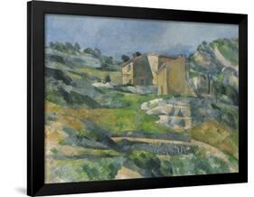 Houses in the Provence: the Riaux Valley Near L'Estaque, C.1833-Paul Cézanne-Framed Giclee Print