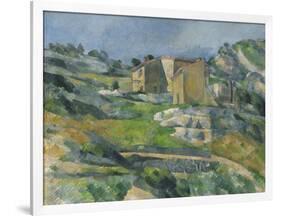 Houses in the Provence: the Riaux Valley Near L'Estaque, C.1833-Paul Cézanne-Framed Giclee Print