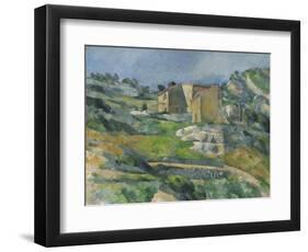 Houses in the Provence: the Riaux Valley Near L'Estaque, C.1833-Paul Cézanne-Framed Premium Giclee Print