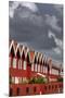 Houses in the yacht harbour of Ebeltoft, Denmark-By-Mounted Premium Photographic Print