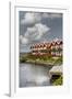 Houses in the yacht harbour of Ebeltoft, Denmark-By-Framed Photographic Print