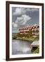 Houses in the yacht harbour of Ebeltoft, Denmark-By-Framed Photographic Print