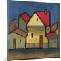 Houses IV-Victor Moreno-Mounted Art Print