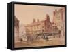 Houses, King Street, Near the Black Gate-John Storey-Framed Stretched Canvas