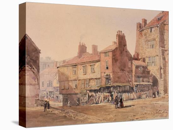 Houses, King Street, Near the Black Gate-John Storey-Stretched Canvas