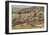 Houses made of mud and straw in the foothills of the Atlas mountains near Marrakech, Morocco.-Brenda Tharp-Framed Photographic Print