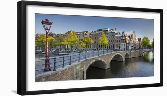 Houses Near the Keizersgracht, Reguliersgracht, Amsterdam, the Netherlands-Rainer Mirau-Framed Photographic Print