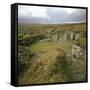 Houses of an Iron Age Village, 2nd Century Bc-CM Dixon-Framed Stretched Canvas