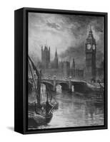 'Houses of Parliament', 1890-Hume Nisbet-Framed Stretched Canvas