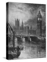 'Houses of Parliament', 1890-Hume Nisbet-Stretched Canvas