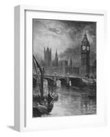 'Houses of Parliament', 1890-Hume Nisbet-Framed Giclee Print