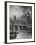 'Houses of Parliament', 1890-Hume Nisbet-Framed Giclee Print