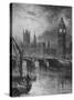 'Houses of Parliament', 1890-Hume Nisbet-Stretched Canvas