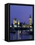 Houses of Parliament Across the River Thames, London, England, United Kingdom-Charles Bowman-Framed Stretched Canvas