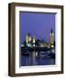 Houses of Parliament Across the River Thames, London, England, United Kingdom-Charles Bowman-Framed Photographic Print