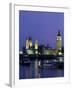 Houses of Parliament Across the River Thames, London, England, United Kingdom-Charles Bowman-Framed Photographic Print