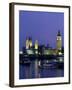 Houses of Parliament Across the River Thames, London, England, United Kingdom-Charles Bowman-Framed Photographic Print