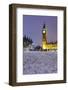Houses of Parliament and Big Ben in Snow-Stuart Black-Framed Photographic Print