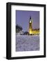 Houses of Parliament and Big Ben in Snow-Stuart Black-Framed Photographic Print