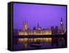Houses of Parliament and Big Ben, London, England-Steve Vidler-Framed Stretched Canvas
