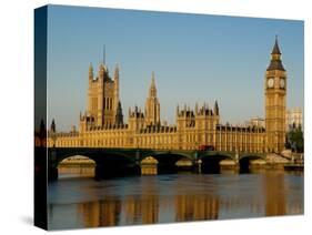 Houses of Parliament and Big Ben, Westminster, London-Charles Bowman-Stretched Canvas