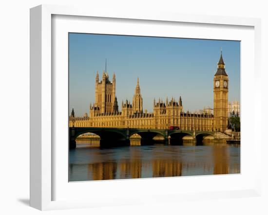 Houses of Parliament and Big Ben, Westminster, London-Charles Bowman-Framed Photographic Print