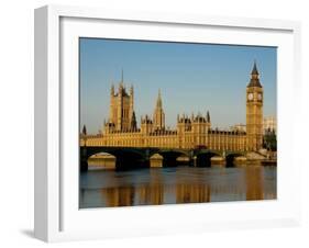 Houses of Parliament and Big Ben, Westminster, London-Charles Bowman-Framed Photographic Print