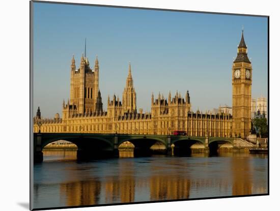 Houses of Parliament and Big Ben, Westminster, London-Charles Bowman-Mounted Photographic Print