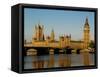 Houses of Parliament and Big Ben, Westminster, London-Charles Bowman-Framed Stretched Canvas